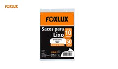 SACO FOXLUX LIXO PRETO 63X80CM 50 LITROS - C/20 UNIDADES ( FUNDO ESTRELA )