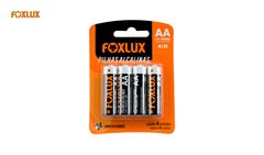 PILHA FOXLUX ALCALINA PEQUENA AA 1,5V C/04 UNIDADES