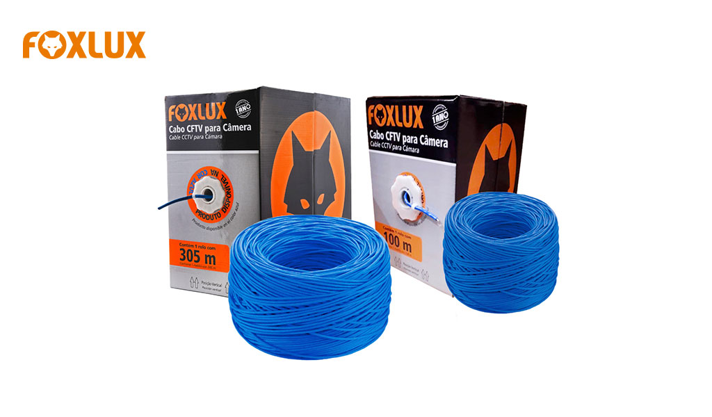 CABO FOXLUX CFTV/REDE COM 100 METROS