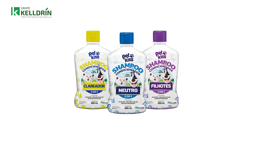 SHAMPO E CONDICIONADOR KELLDRIN CLAREADOR DE PELOS 500ML
