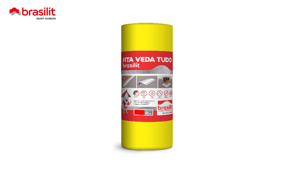 FITA BRASILIT VEDA TUDO MULTIUSO ALUMINIZADA - ROLO 60CMX10M
