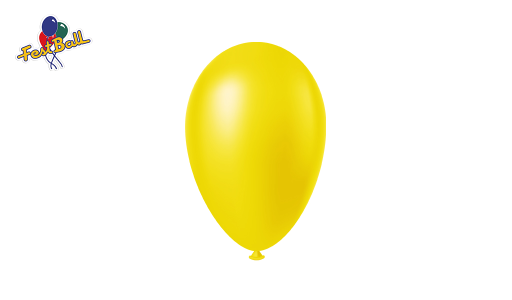BALAO FESTBALL PERA 6.5 LISO AMARELO - COM 50 UNIDADES