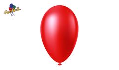 BALAO FESTBALL PERA 6.5 LISO VERMELHO - COM 50 UNIDADES