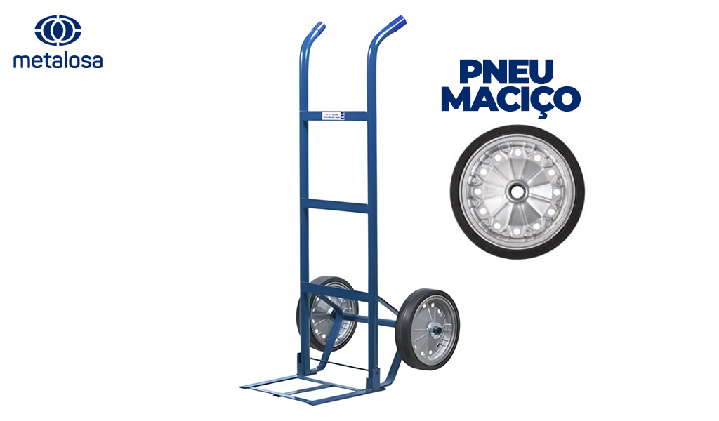 CARRO DE CARGA METALOSA 18A P.MACICO 180KG AZUL