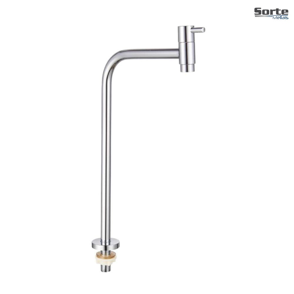 TORNEIRA SORTE METAIS BANCADA LINK P/COZINHA 90 GRAUS - METAL CROMADO