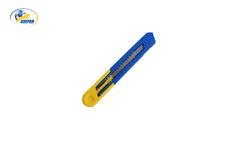 ESTILETE GUEPAR COMUM CORPO PLASTICO 18MM AZUL/AMARELO