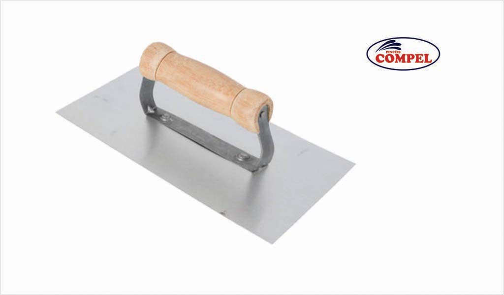 DESEMPENADEIRA COMPEL ACO LISA 26X12CM