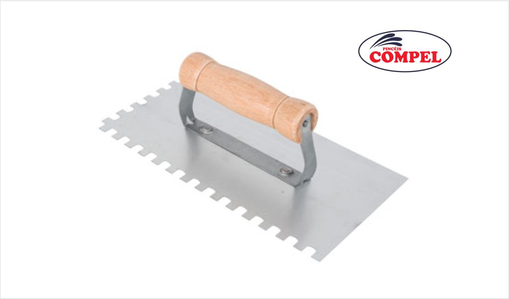 DESEMPENADEIRA COMPEL ACO DENTADA 26X12CM
