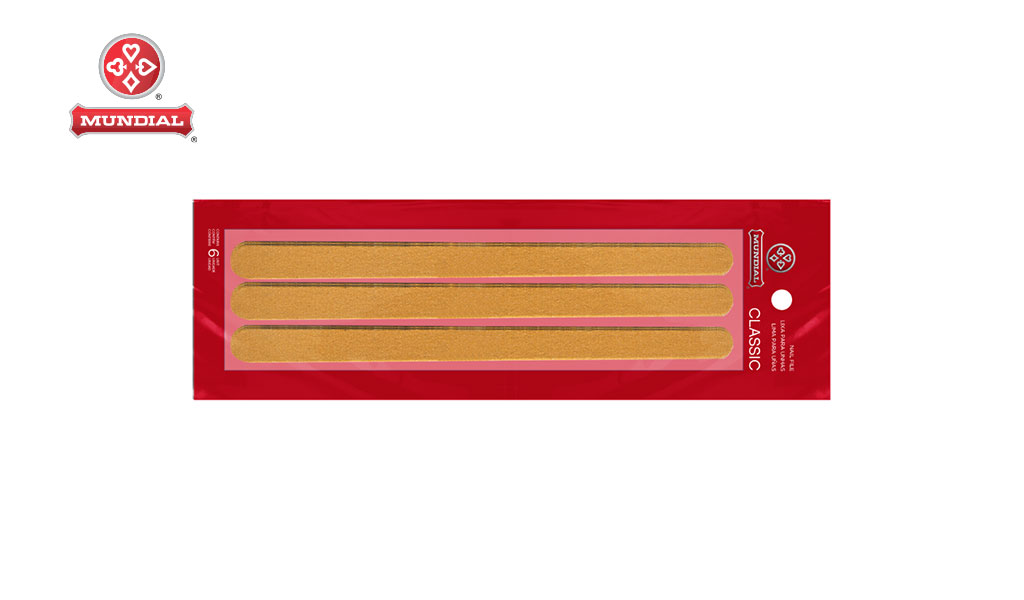 LIXA MUNDIAL P/UNHAS CLASSIC - CARTELA C/06