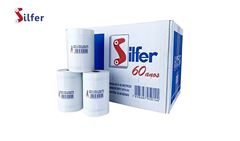 BOBINA SILFER 80MMX40METROS TERMICA BRANCA C/30 UNIDADES.