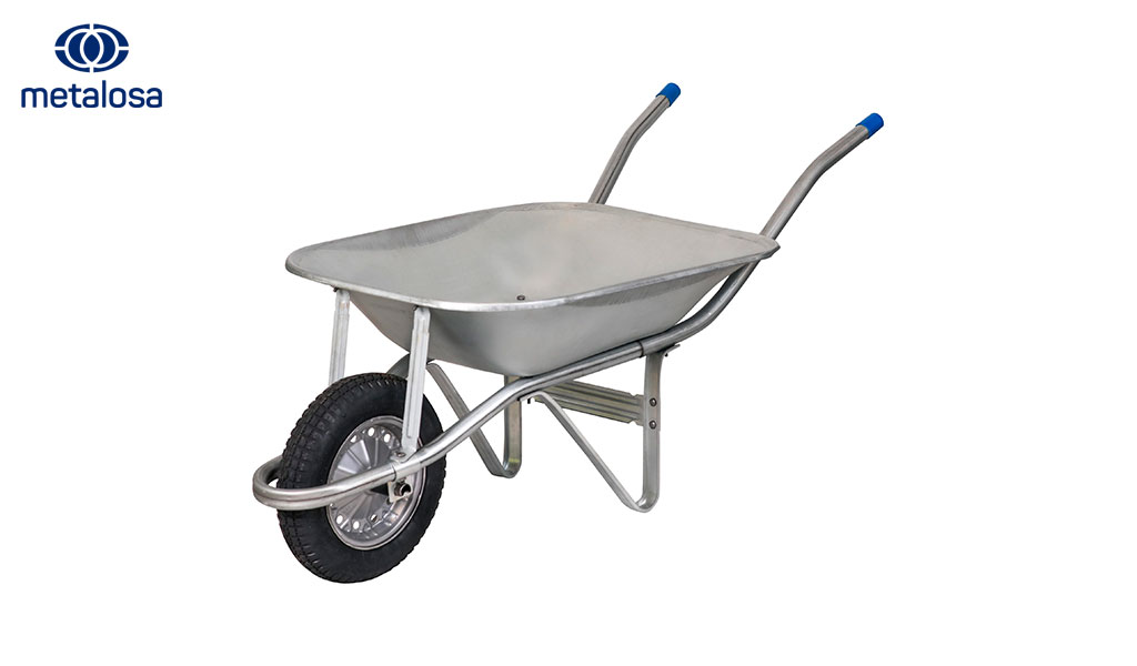 CARRINHO DE MÃO METALOSA/THOR METAL CONTRUÇÃO 60L 3,25X8” GALVANIZADO C/ PNEU E CAMARA