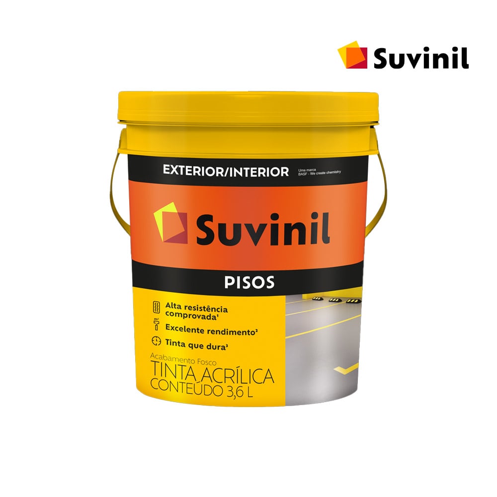 TINTA SUVINIL P/PISO 3,6L CINZA (GALAO PLASTICO)