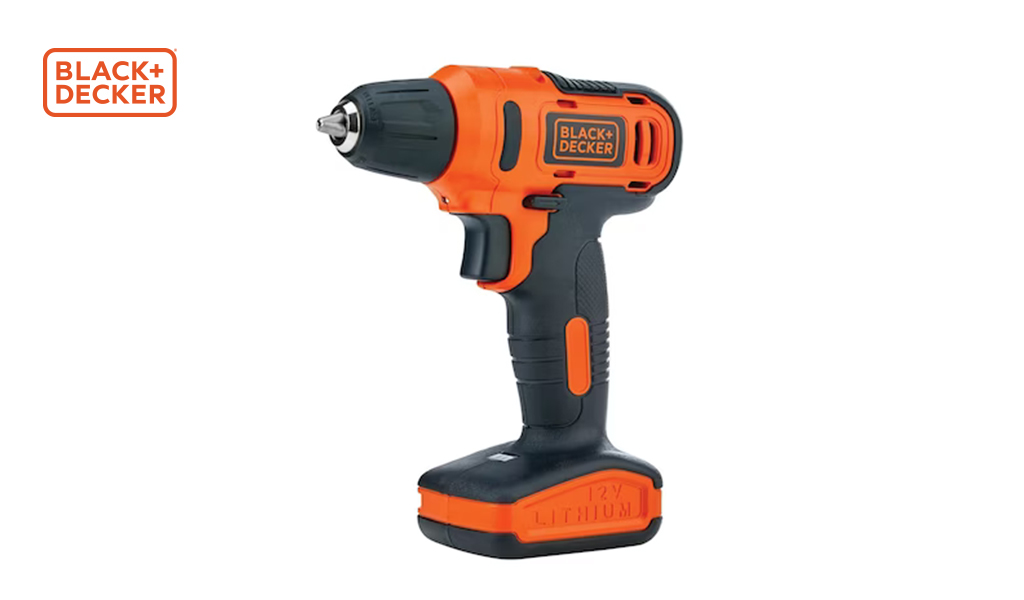 FURADEIRA PARAFUSADEIRA 12V + 13 ACESSÓRIOS BLACK&DECKER / REF. LD12S-BR