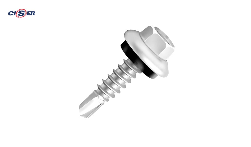 PARAFUSO CISER SEXTAVADO FLANGEADO AUTO BROCANTE N3 12X3/4” ZINCADO BRANCO C/200 UNIDADES.