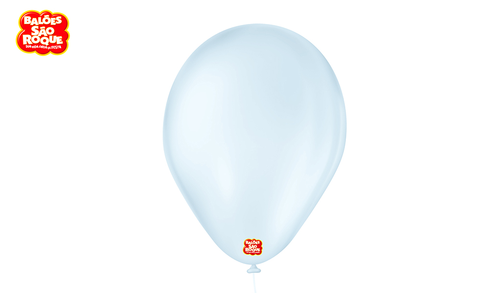 BALÃO SÃO ROQUE PERA 7 CANDY COLORS AZUL - PACOTE C/25 UNIDADES.