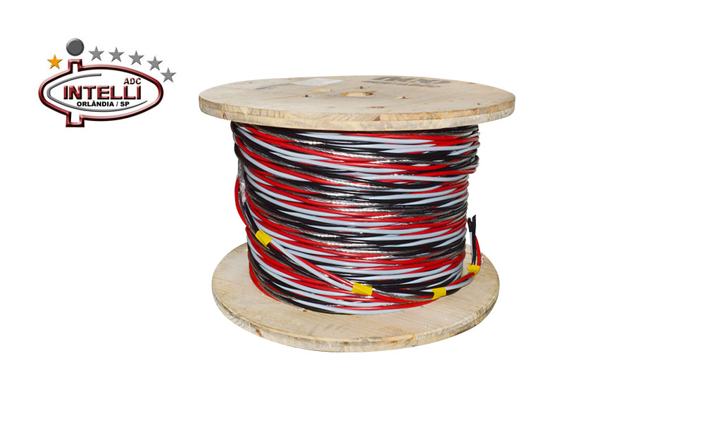 CABO INTELLI QUADRUPLEX 10MM² ALUMINIO COLORIDO - BOBINA C/500M