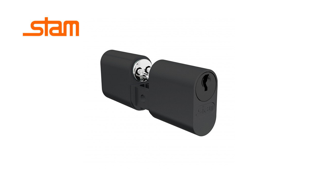 CILINDRO STAM BUZIOS FCH 74MM 601/603/901 C/PARAFUSO - PRETO FOSCO