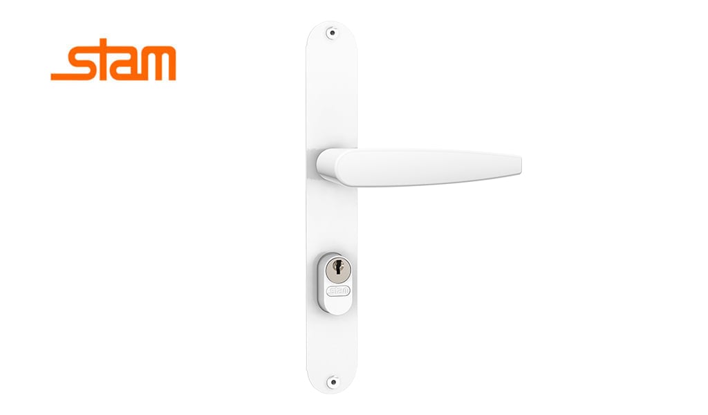 FECHADURA STAM BUZIOS 603/33 74MM EXTERNA ESP BRANCO