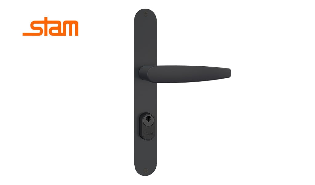 FECHADURA STAM BUZIOS 603/33 74MM EXTERNA ESP PRETO FOSCO