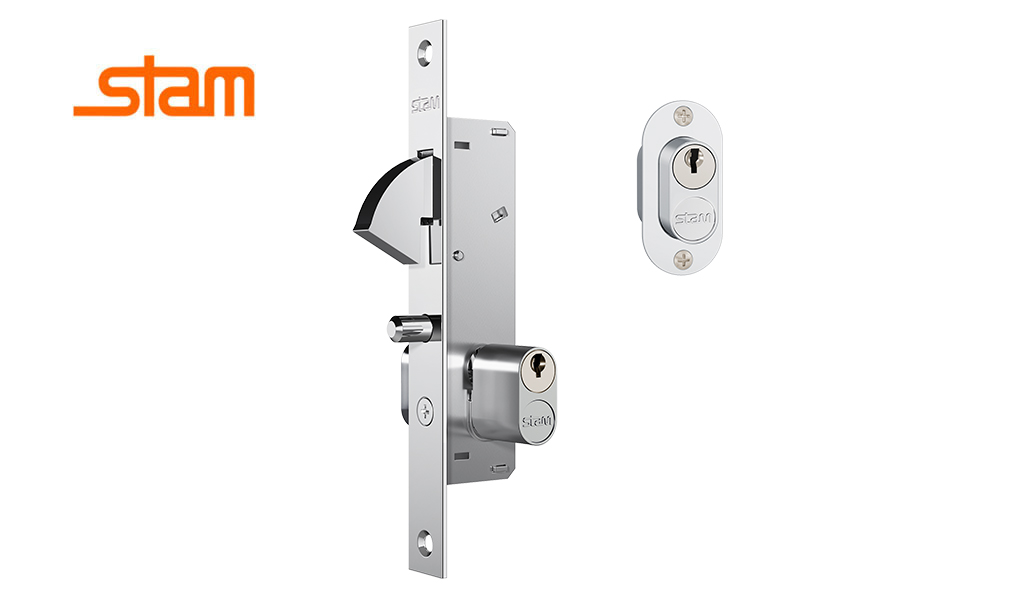 FECHADURA STAM BUZIOS CORRER 901 90MM EXTERNA ESP INOX