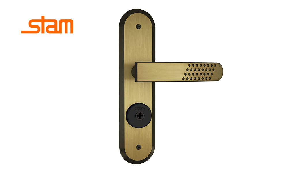FECHADURA STAM 1800/21 CHAVE TETRA EXTERNA ESP OXIDADO