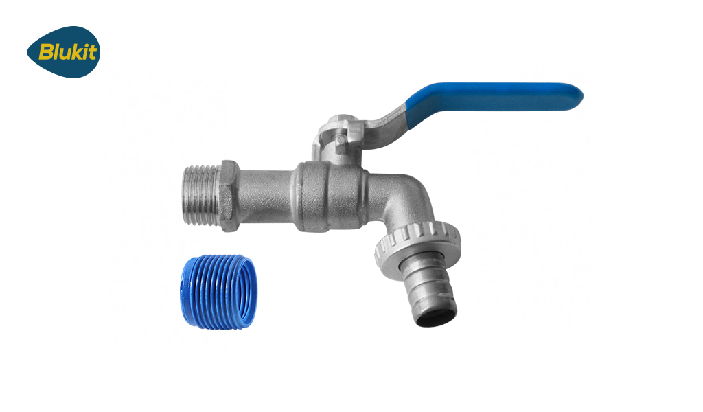 TORNEIRA BLUKIT JARDIM C/LAVANCA 3/4”X1/2” - METAL CROMADA