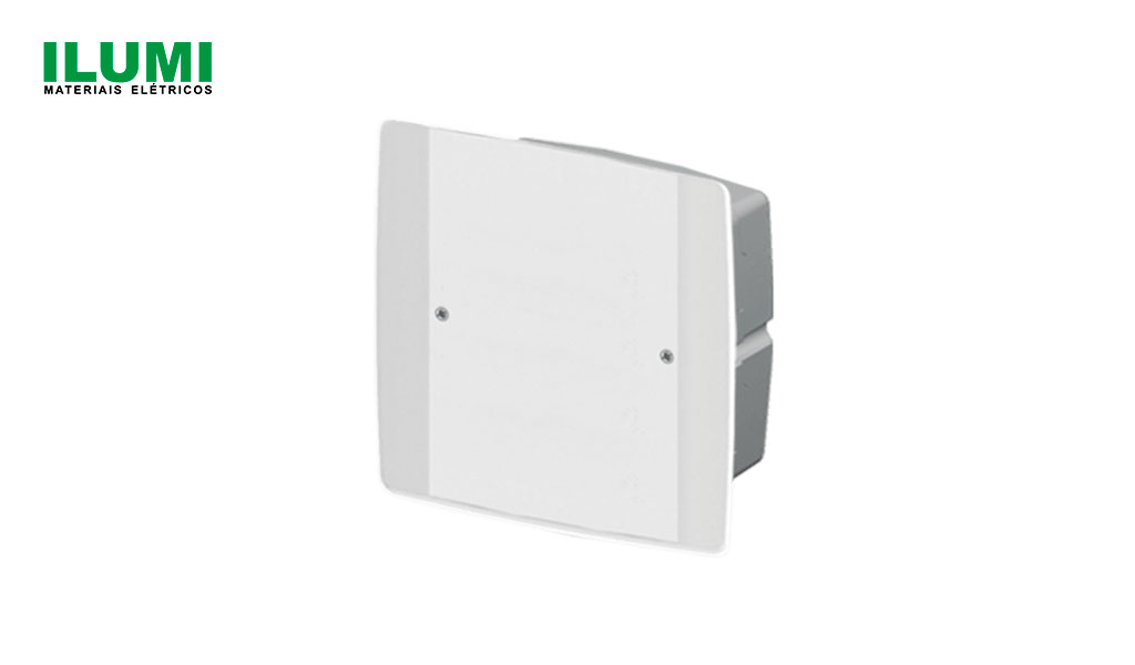 CAIXA ILUMI DE PASSAGEM EMBUTIR 20X20CM BRANCO