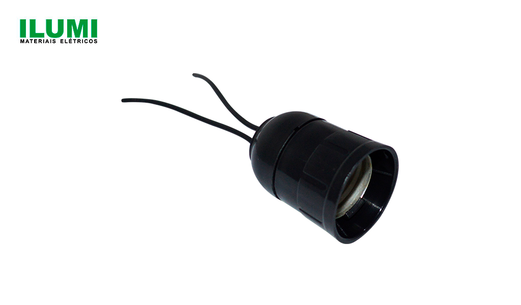 SOQUETE ILUMI POP E-27 C/RABICHO 2A 250V PRETO