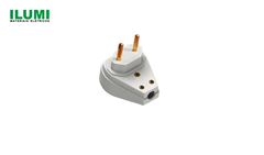 PLUG ILUMI MACHO GIGANTE 2P 20A 250V PRETO - PACOTE COM 10 UNIDADES.