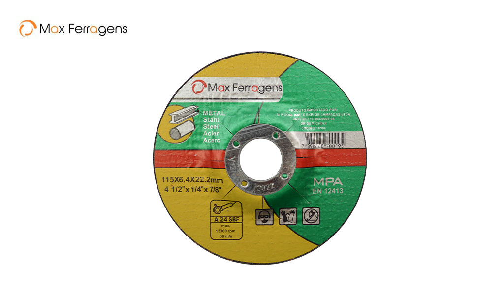 DISCO MAX DESBASTE 7” PROFISSIONAL