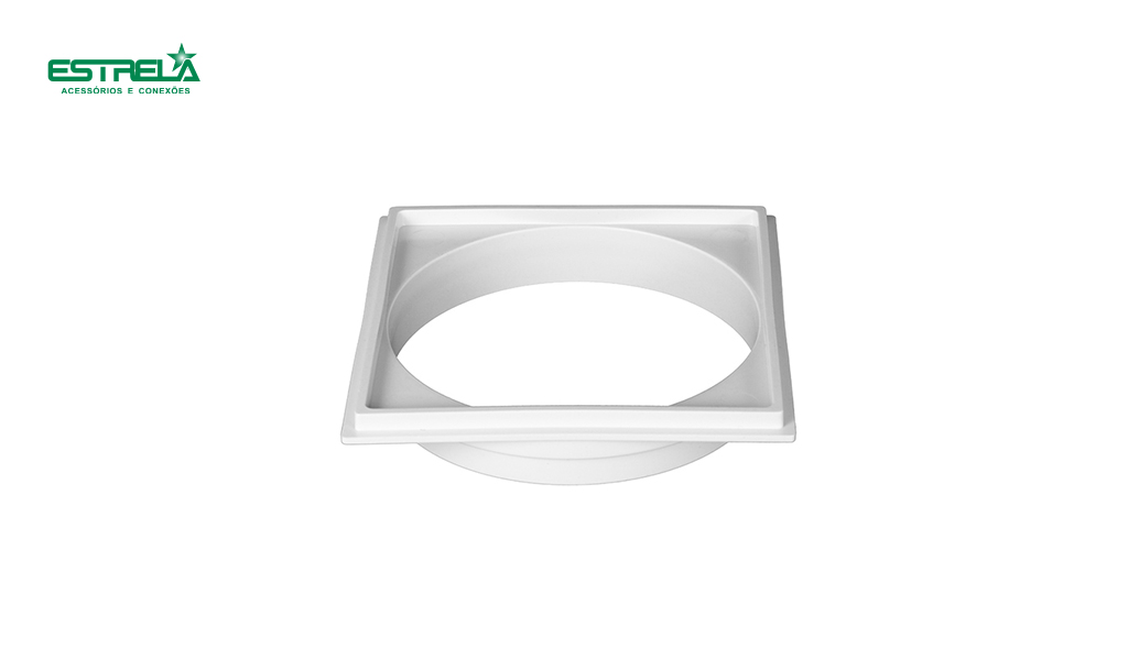 PORTA GRELHA ESTRELA QUADRADA 100MM - BRANCA