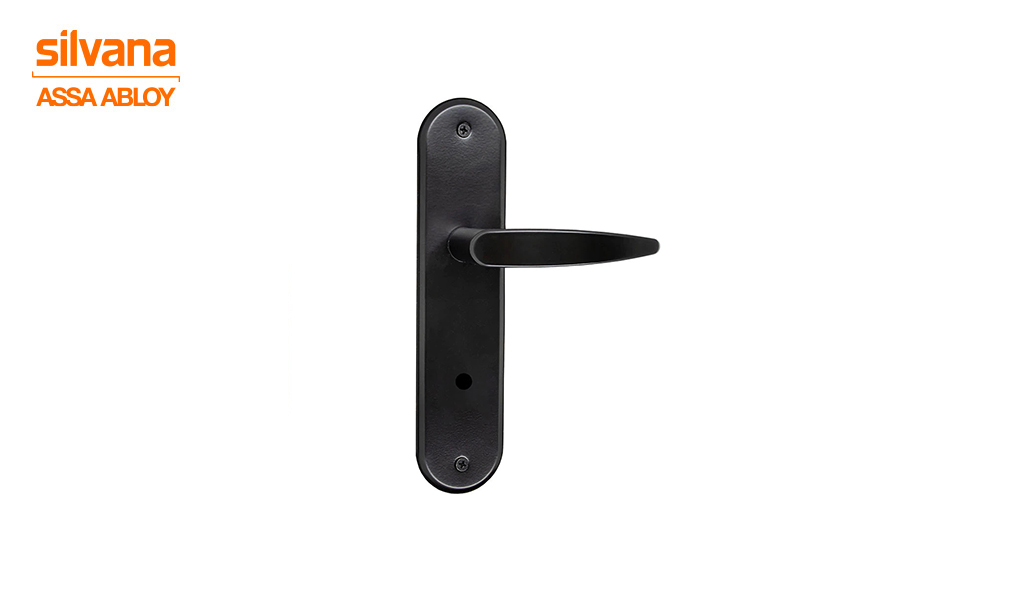 FECHADURA SILVANA LILLE 1320/32ZPF BANHEIRO (WC) PRETO FOSCO