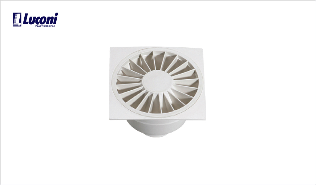 RALO LUCONI POPULAR REDONDO C/GRELHA QUADRADA BRANCO