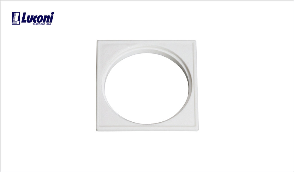 PORTA GRELHA LUCONI QUADRADA 150MM BRANCA