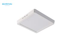 LUMINÁRIA BLUMENAU LED ABS SOBREPOR QUADRADA 24W - 6500K LUZ BRANCA