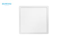 LUMINÁRIA BLUMENAU LED ABS SOBREPOR QUADRADA 24W - 6500K LUZ BRANCA