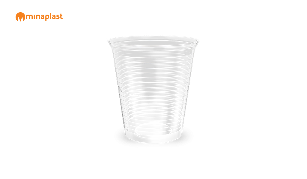 COPO MINAPLAST PLASTICO TRANSPARENTE 180ML PS C/2500 UNIDADES