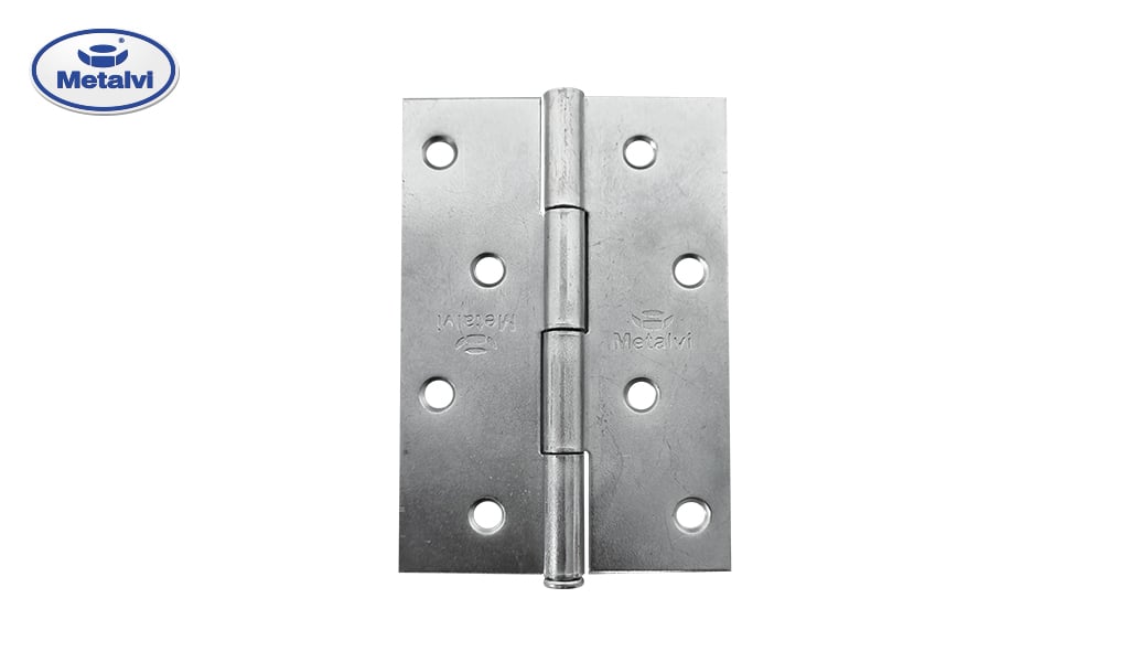 DOBRADIÇA METALVI DE CANTO LINHA LEVE (CHAPA 16) 4” ZINCADA - CAIXA C/12 PARES