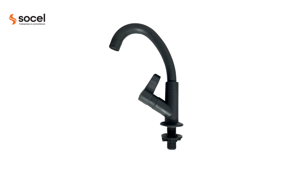 TORNEIRA SOCEL LAVATORIO/MESA ABS BM BAIXA ORQUIDEA GRAFITE LUXO