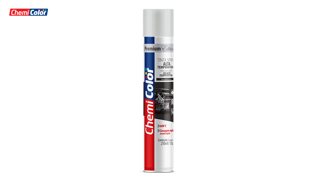 SPRAY CHEMICOLOR ALTA TEMPERATURA 250ML - BRANCO FOSCO