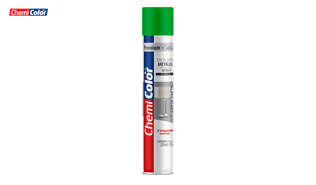 SPRAY CHEMICOLOR METALICA 250ML - VERDE
