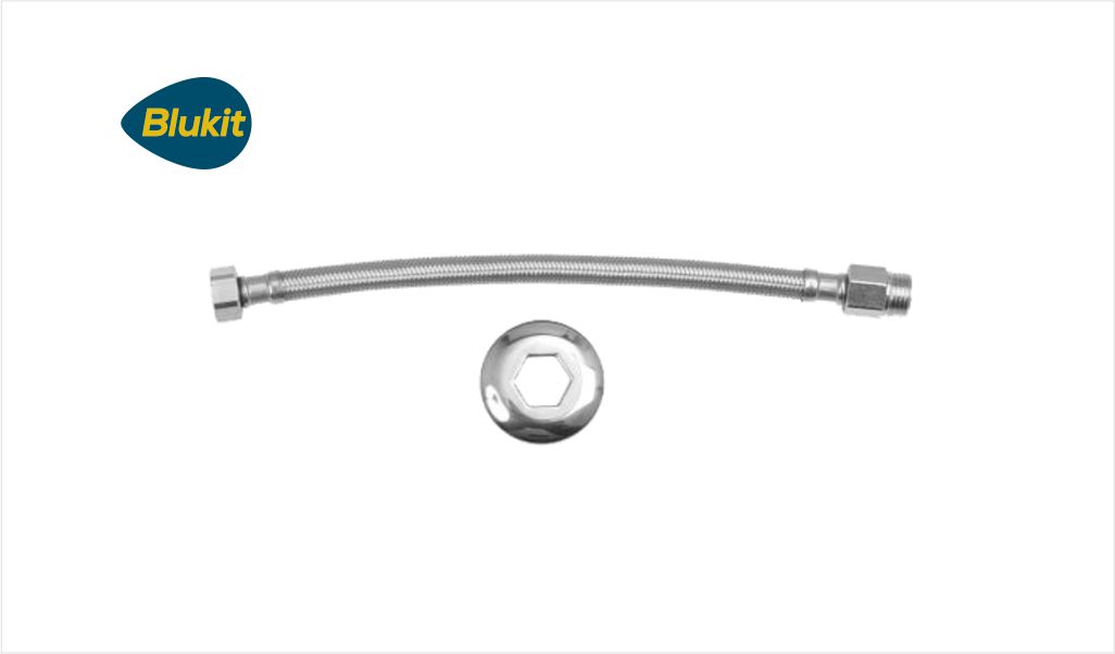 ENGATE BLUKIT ACO INOX FLEX 60CM