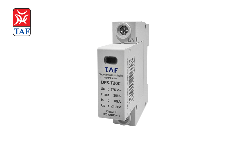 DISJUNTOR TAF DE PROTEÇÃO CONTRA SURTO CLASSE II 275V DPS 20KA