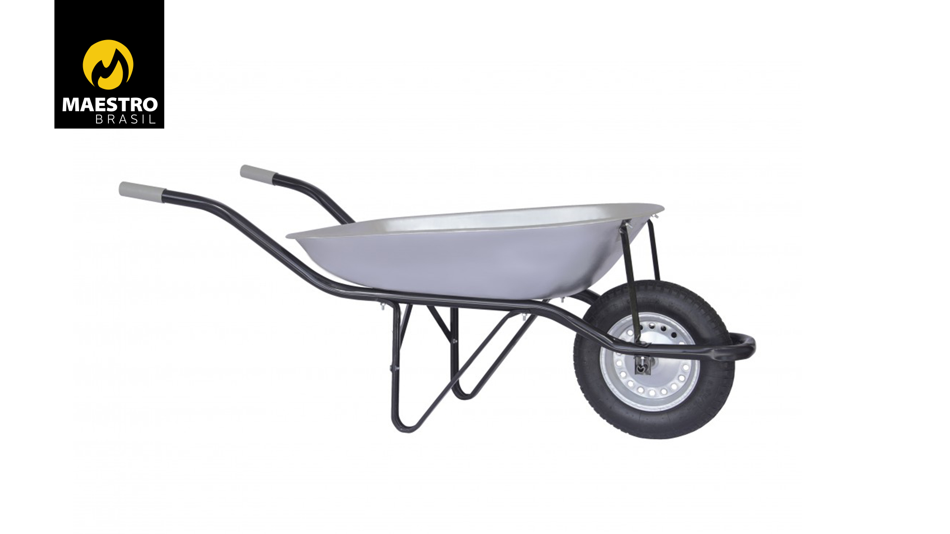 CARRINHO DE MÃO MAESTRO METAL 3,25X8” 45L GALVANIZADO