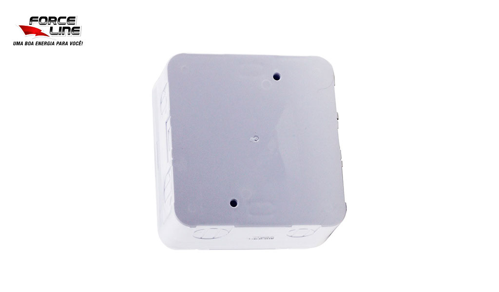 QUADRO DE DISTRIBUICAO FORCELINE DE SOBREPOR - P/4 DISJUNTORES DIN - BRANCO