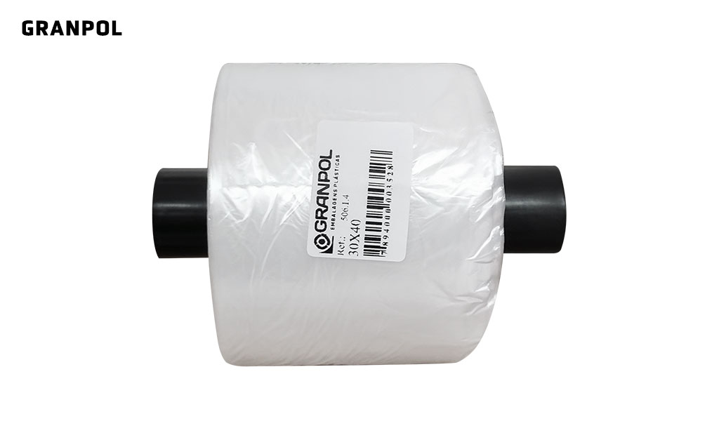 BOBINA GRANPOL FUNDO ESTRELA 30X40 - TAMANHO P - COM 300 UNIDADES NO ROLO - FARDO COM 06 UNIDADES