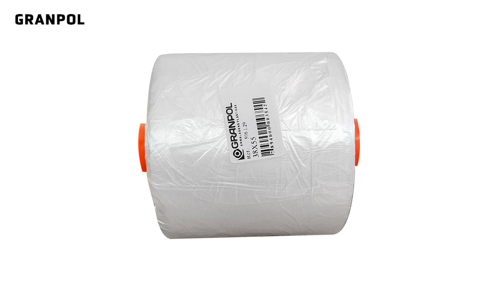 BOBINA GRANPOL FUNDO ESTRELA 38X55 - TAMANHO G - COM 300 UNIDADES NO ROLO - FARDO COM 06 UNIDADES