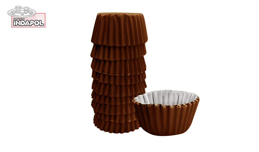 FORMA INDAPOL PAPEL N-4 MARROM - COM 100 UNIDADES