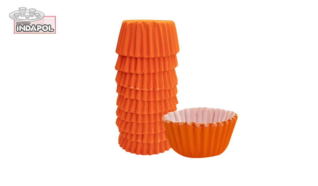 FORMA INDAPOL PAPEL N-5 LARANJA - COM 100 UNIDADES