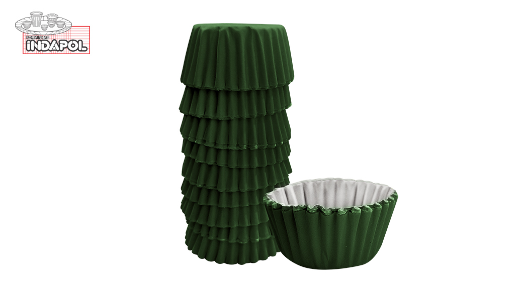 FORMA INDAPOL PAPEL N-5 VERDE ESCURO - COM 100 UNIDADES